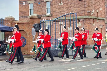 Fanfare trumpeters get on parade.jpg