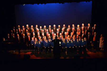 16.Performing "World in Union" with the Huish Primary School Choir in the Octagon Theatre Yeovil