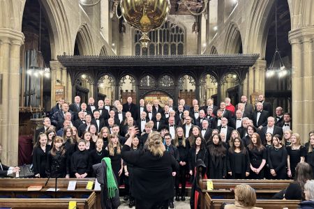 1 Fron and Wrexham Youth Choir rehearsing.JPG