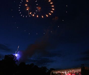 33.Concert on the 7th July at Powis Castle with the North Powys Youth Orchestra The Finale with Orchestra and Fireworks