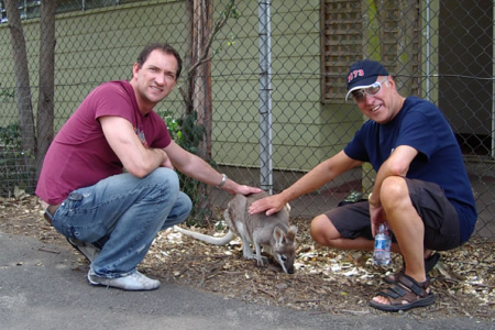 Dave Jones with Anthony McCarthy Universal Music's Australian Promotions & Publicity Manager