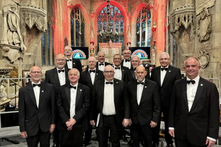 4 Rhos Orpheus members joining fron for their first concert.JPG