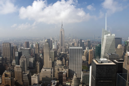 Manhattan skyline from the Rockefeller Center - 26th August